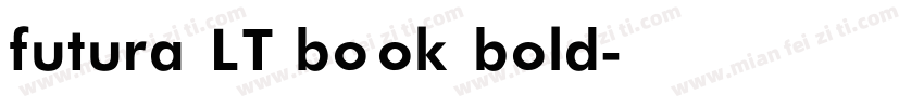 futura LT book bold字体转换